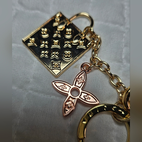 Louis Vuitton Gold and Rose Gold Bag Charm - Picture 3 of 9